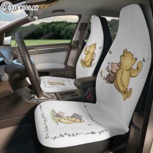 Vintage Original Pooh And Piglet Car Seat Covers Decor