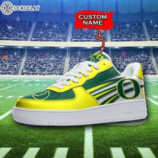 Personalized Name NCAA Oregon Ducks Air Force 1 Shoes