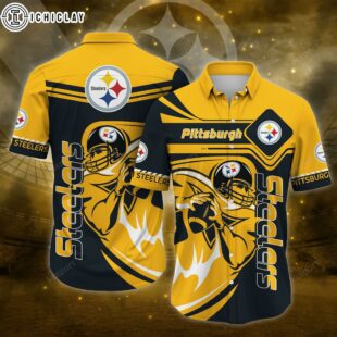 Pittsburgh Steelers NFL Football Logo Hawaiian Shirt