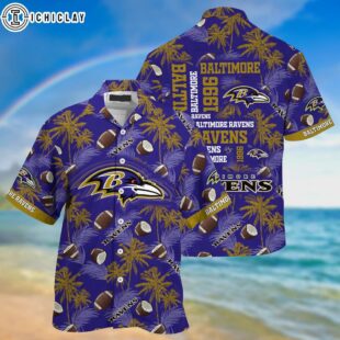 Baltimore Ravens NFL Summer Hawaiian Shirt