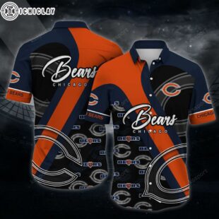 Chicago Bears NFL Logo Team Hawaiian Shirt