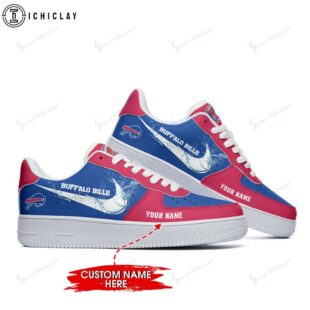 Custom Name NFL Buffalo Bills Logo Team Air Force 1 Shoes