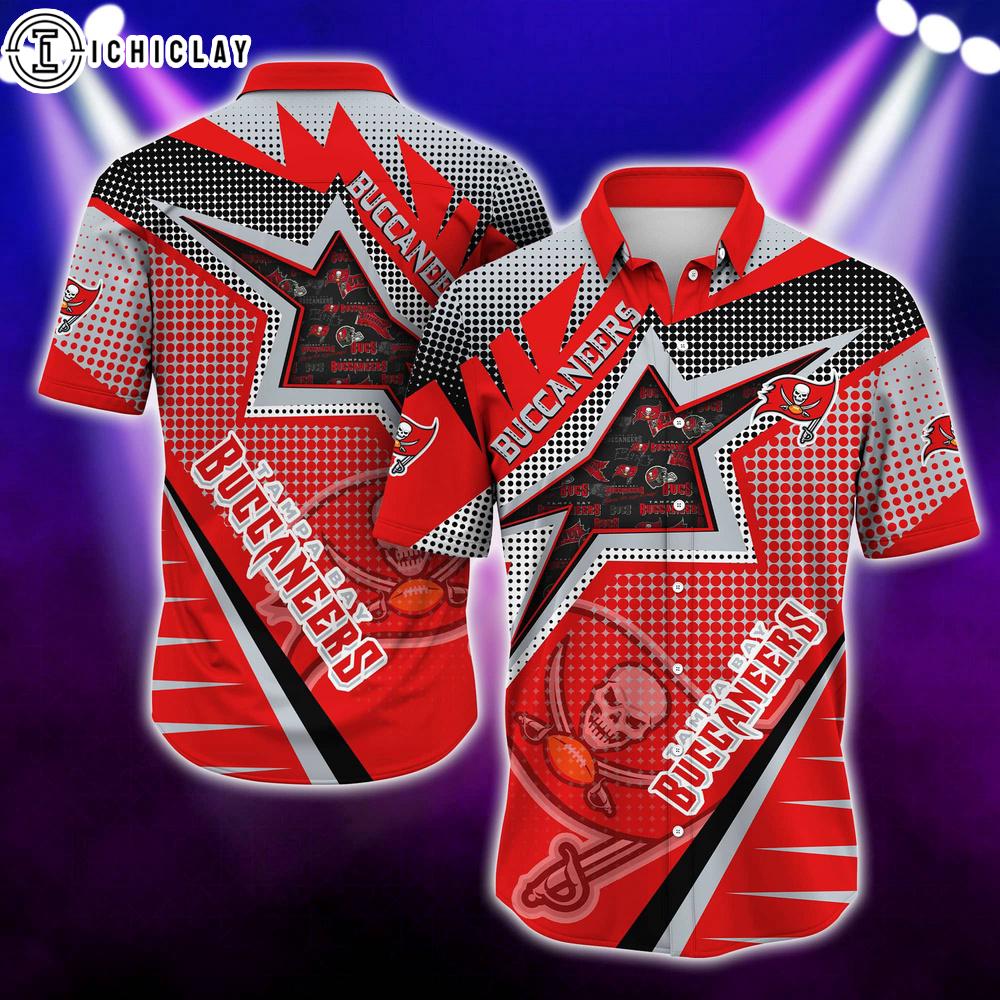 Tampa Bay Buccaneers NFL Star Summer Hawaiian Shirt Tampa Bay Buccaneers NFL Star Summer Hawaiian Shirt