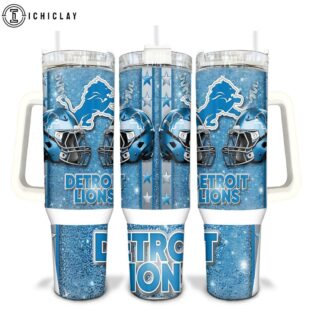 Detroit Lions NFL Tumbler 40Oz With Handle
