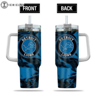 Detroit Lions Team Gradient Pattern NFL Tumbler 40Oz