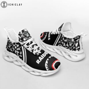 Las Vegas Raiders Camo Bape NFL Max Soul Shoes