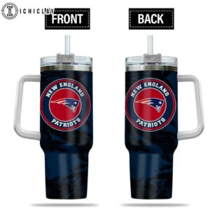 New England Patriots Team Gradient Pattern NFL Tumbler 40Oz