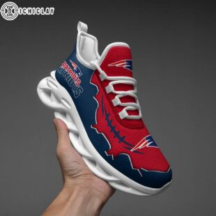 New England Patriots Team NFL Max Soul Shoes For Fans
