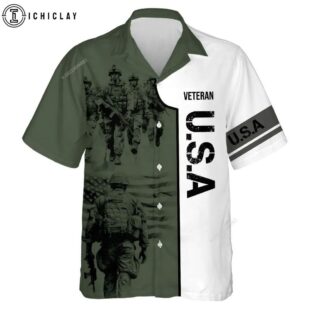 Veteran US Military Hawaiian Shirt Gift For Veteran