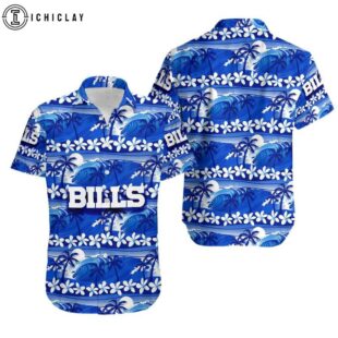 Buffalo Bills Tree On Beach Hawaiian Shirt