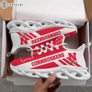 Custom Name NCAA Nebraska Cornhuskers Max Soul Shoes