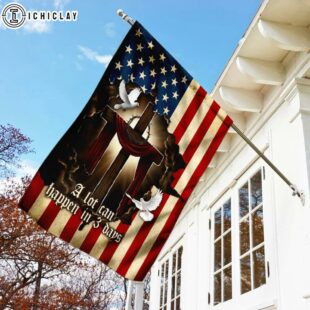 Jesus Christ Cross A Lot Can Happen In 3 Days House And Garden Flag