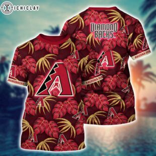 MLB Arizona Diamondbacks All Over Print T-Shirt Champion Comfort For Fans Baseball