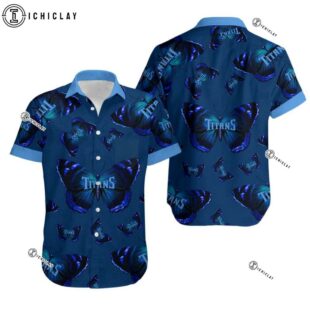 NFL Tennessee Titans Butterflies Hawaiian Shirt
