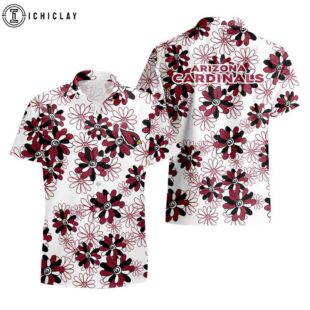 Arizona Cardinals Flower Pattern Hawaiian Shirts For Fan