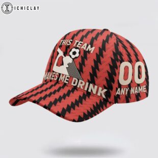 Custom Name And Number Bournemouth Makes Me Drink Classic Baseball Cap