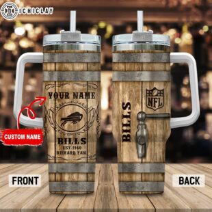 Custom Name Buffalo Bills NFL Tumbler 40Oz With Handle