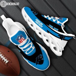 Custom Name Carolina Panthers NFL Football Sport Max Soul Shoes