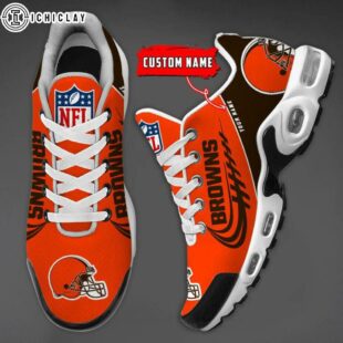 Custom Name Cleveland Browns NFL Air Max Plus Shoes
