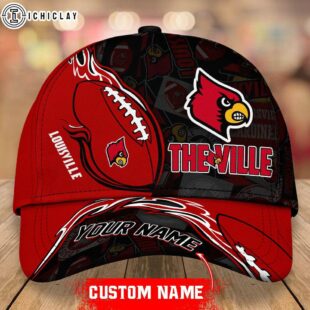 Custom Name Louisville Cardinals NCAA Classic Cap For Fan