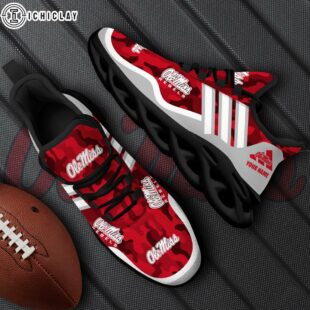Custom Name Ole Miss Rebels NCAA Team Max Soul Shoes For Fans