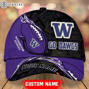 Custom Name Washington Huskies NCAA Classic Cap For Fan