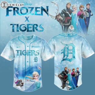 Detroit Tigers MLB x Frozen Baseball Jersey Shirt For Fans