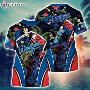 MLB Los Angeles Dodgers All Over Print T-Shirt Baseball Bliss For Fans Baseball