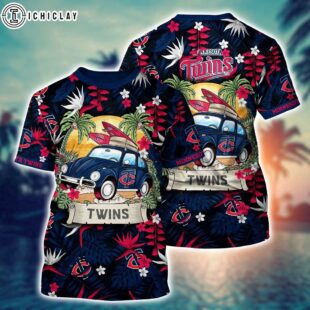MLB Minnesota Twins All Over Print T-Shirt Fusion Elegance For Sports Enthusiasts