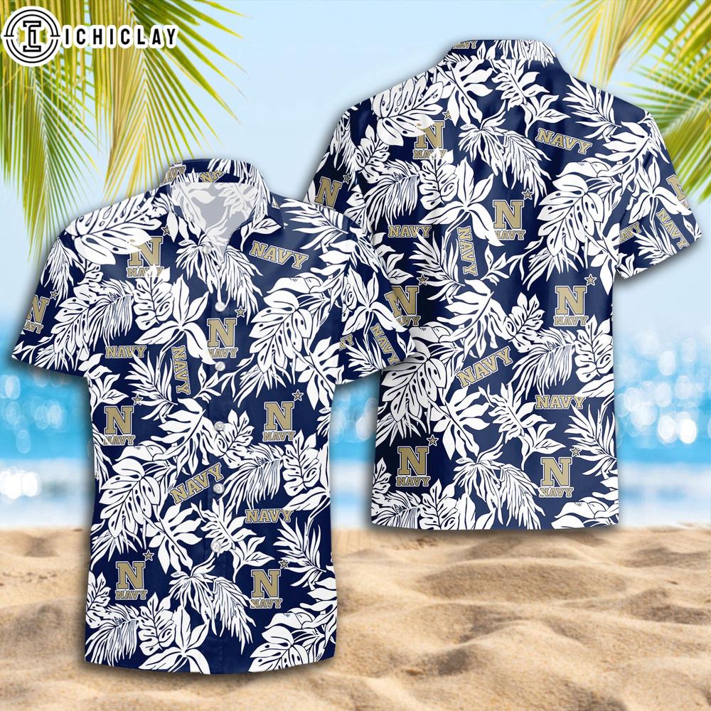 Navy Midshipmen Summer Trend Hawaiian Shirt Gift For Fans Navy Midshipmen Summer Trend Hawaiian Shirt Gift For Fans