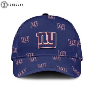 New York Giants NFL Logo Team Pattern Baseball Cap