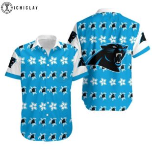 NFL Carolina Panthers Turtle And Flower Hawaiian Shirt