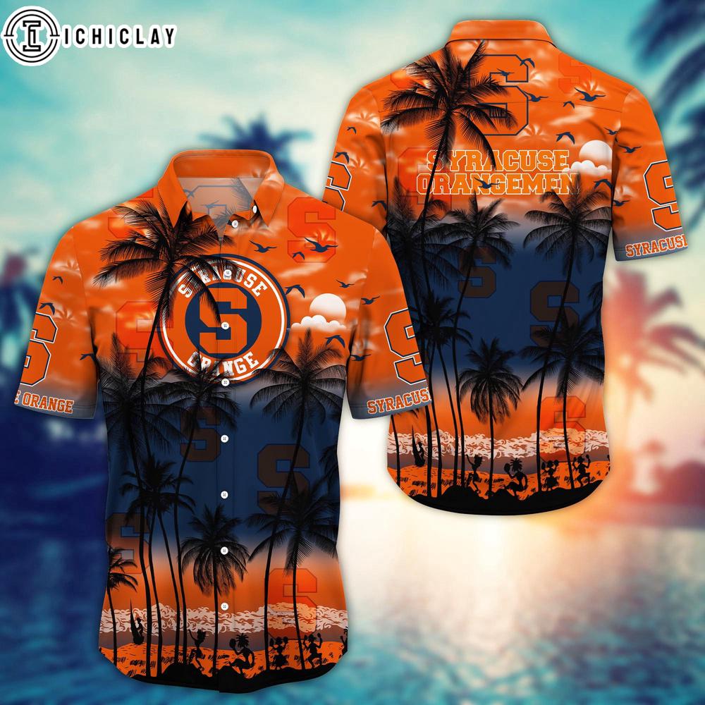 Syracuse Orange Sport Team Tree Pattern Hawaiian Shirt Syracuse Orange Sport Team Tree Pattern Hawaiian Shirt