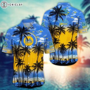 UCLA Bruins Sport Team Tree Pattern Hawaiian Shirt
