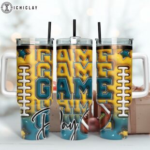 Jacksonville Jaguars NFL Game Day Football Tumbler 40Oz With Handle
