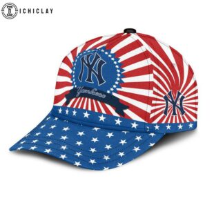New York Yankees Sport US Flag Pattern Independence Day Classic Cap