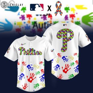Philadelphia Phillies MLB x Autism Awareness Baseball Jersey Shirts