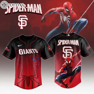 San Francisco Giants MLB x Spider Man Game Night Baseball Jersey Shirts