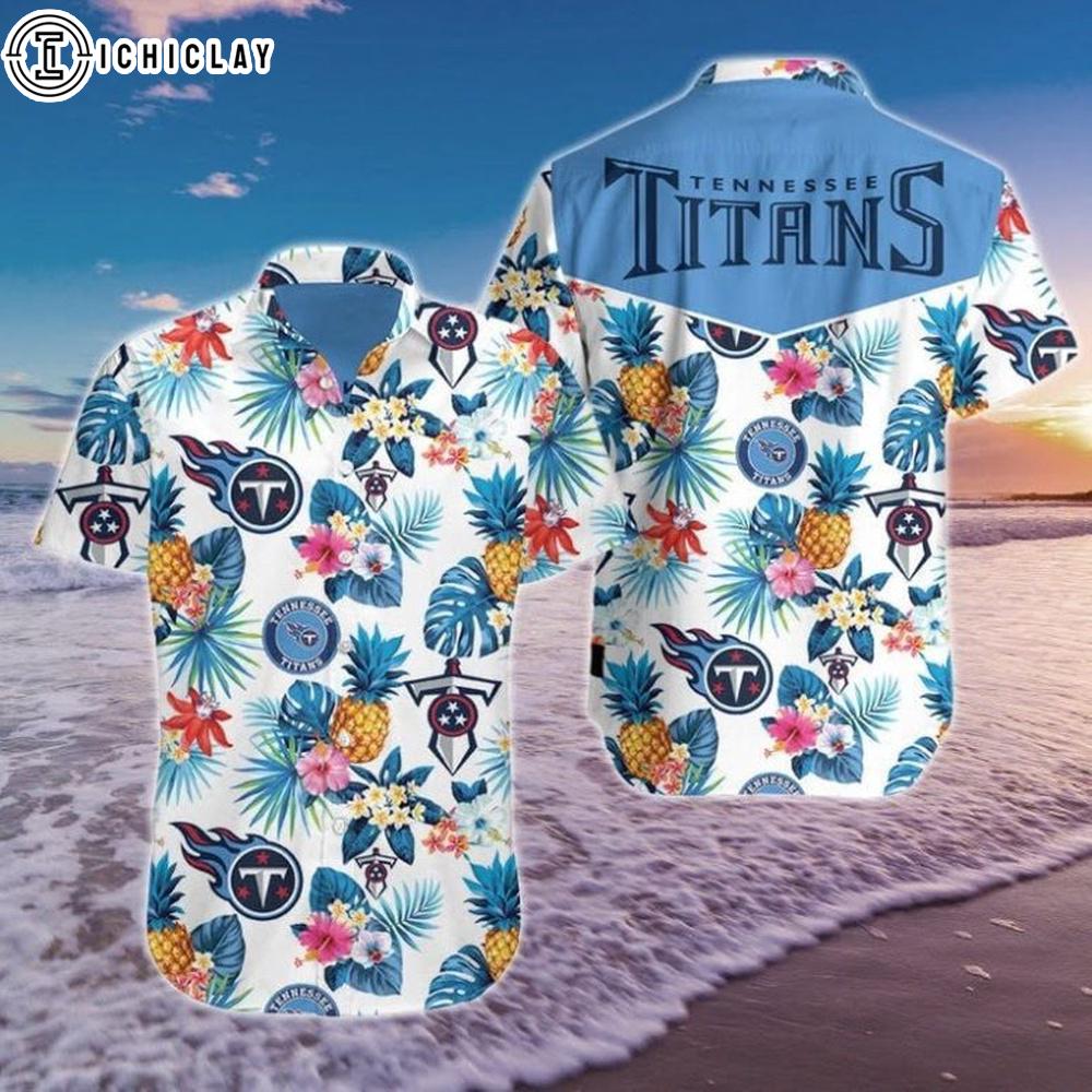 Tennessee Titans Tropical Pineapple Hawaiian Shirt Tennessee Titans Tropical Pineapple Hawaiian Shirt