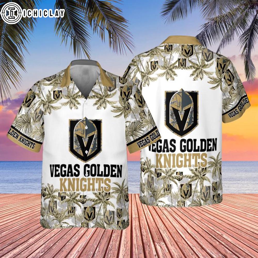 Vegas Golden Knights Tropical Sunset Hawaiian Shirt Vegas Golden Knights Tropical Sunset Hawaiian Shirt