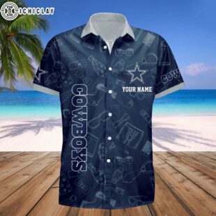 Custom Name Dallas Cowboys I Have Two Titles Father's Day Hawaiian Shirt For Fans