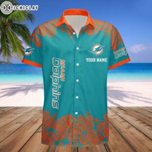 Custom Name Miami Dolphins Truly Fan Dad Hawaiian Shirt For Fans