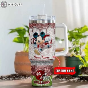 Custom Name Mississippi State Bulldogs NCAA Tumbler 40Oz Handle