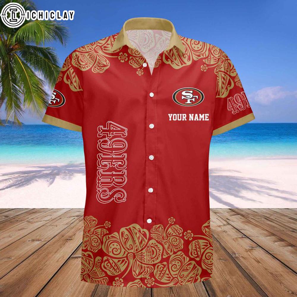 Custom Name San Francisco 49ers Truly Fan Dad Hawaiian Shirt For Fans Custom Name San Francisco 49ers Truly Fan Dad Hawaiian Shirt For Fans