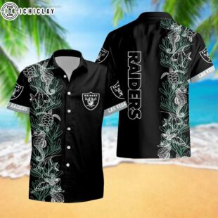 Las Vegas Raiders Turtle Seaweed Pattern Hawaiian Shirt