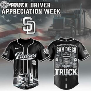 San Diego Padres MLB x Nation Truck Driver Baseball Jersey Shirts Gift For Fan