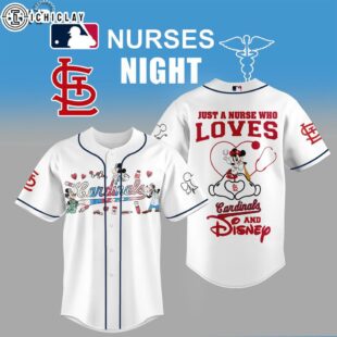 St. Louis Cardinals MLB x Nurse Mickey Baseball Jersey Shirt