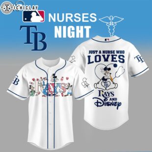 Tampa Bay Rays MLB x Nurse Mickey Baseball Jersey Shirt