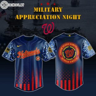 Washington Nationals MLB x Military Memorial Baseball Jersey Shirt For Fan Veteran