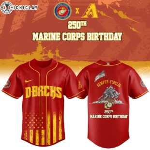 Arizona Diamondbacks MLB x 250 U.S. ARMY Baseball Jersey Shirt